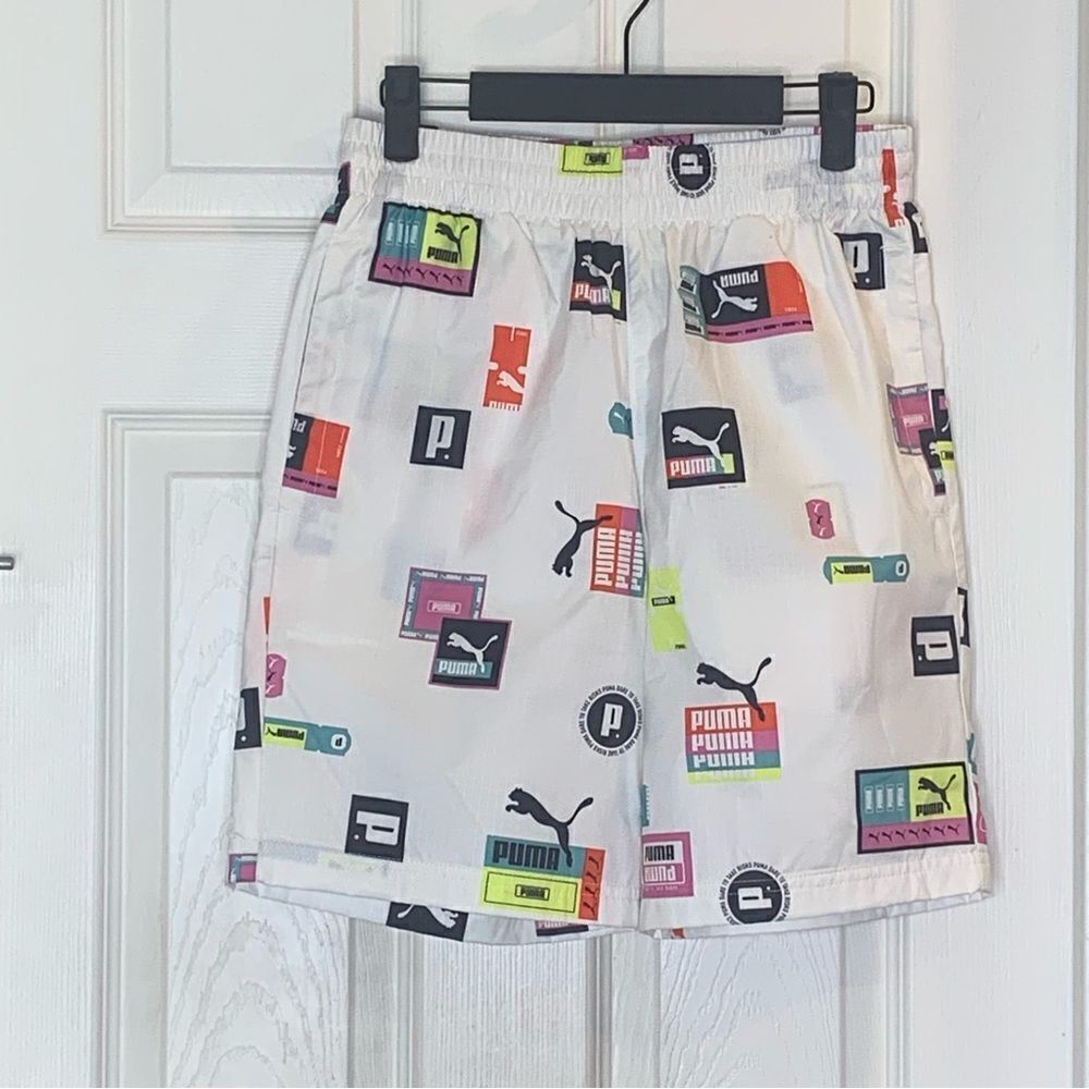 Puma Brand Love AOP All Over Print Swim Shorts Size Small